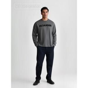 Jil Sander Men's Long Sleeve T-Shirt, NWT Size:M
